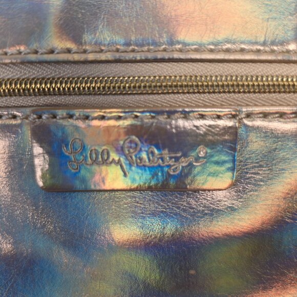 Vintage Lilly Pulitzer Iridescent Gold Crossbody Mini Bag - Picture 7 of 9